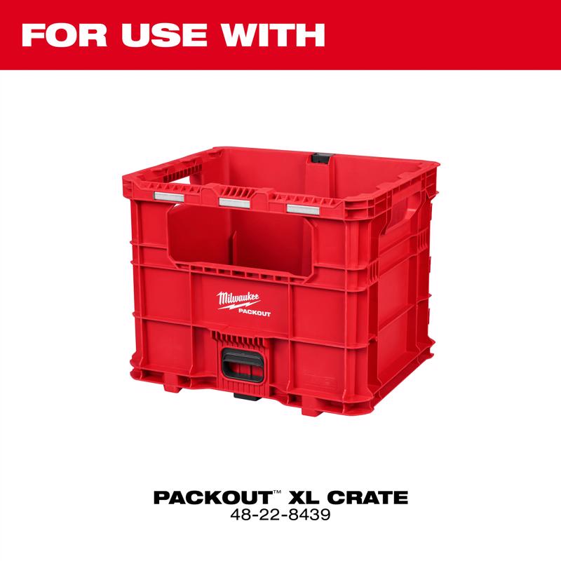 Milwaukee PACKOUT Crate Divider Black