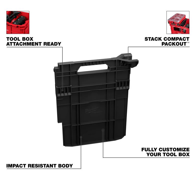 Milwaukee PACKOUT Crate Divider Black