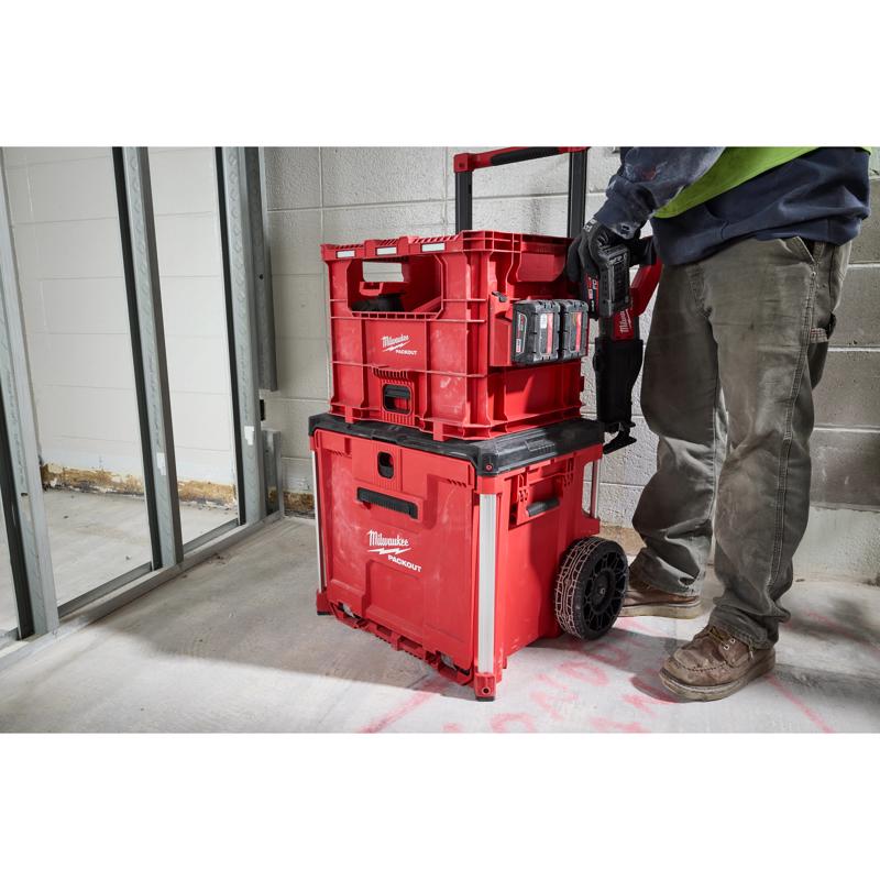 Milwaukee Packout 18.62 in. W X 15 in. H X 15.75 in. D Tool Storage Bin Red