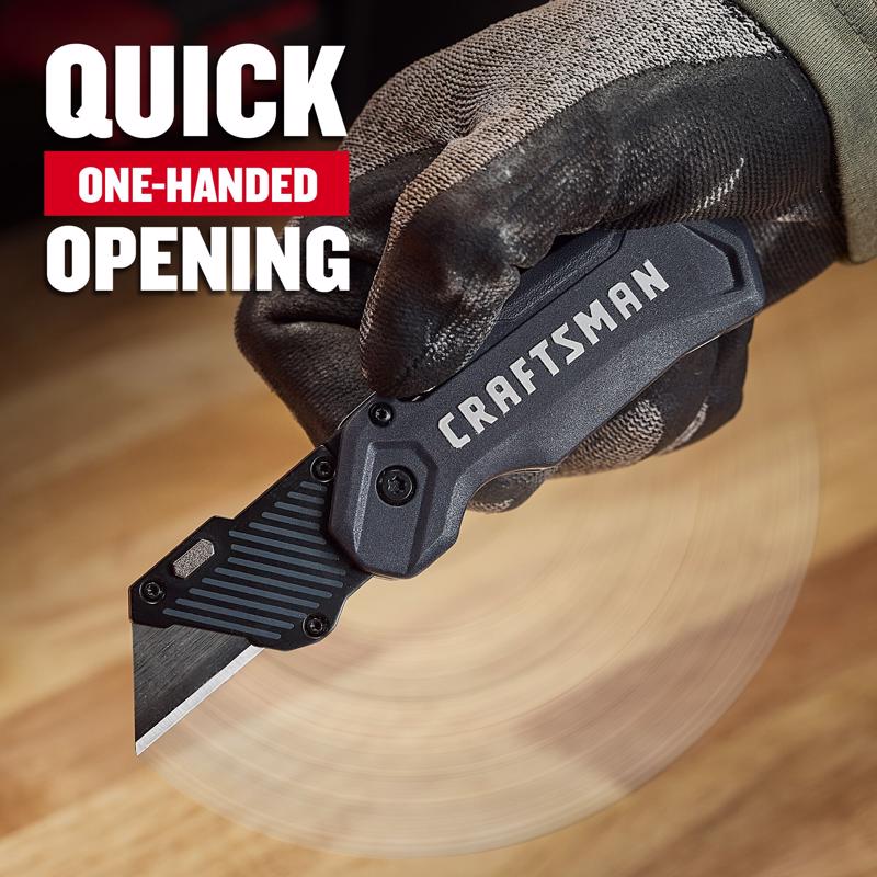 Craftsman Folding Compact Utility Knife Gray 1 pc