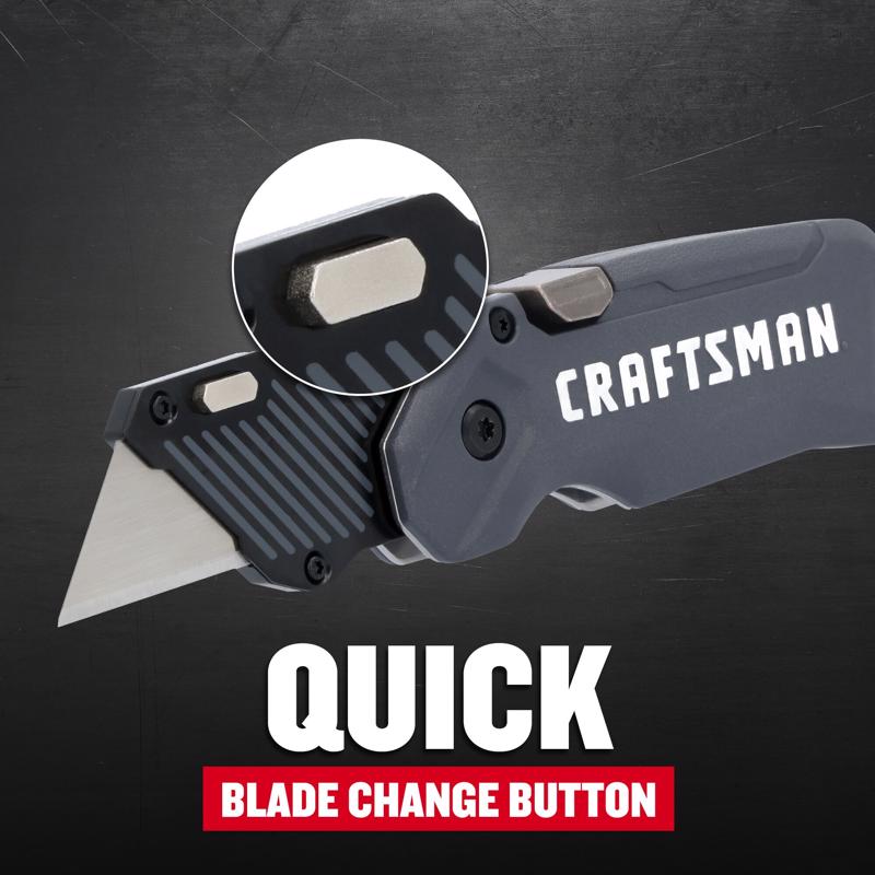 Craftsman Folding Compact Utility Knife Gray 1 pc