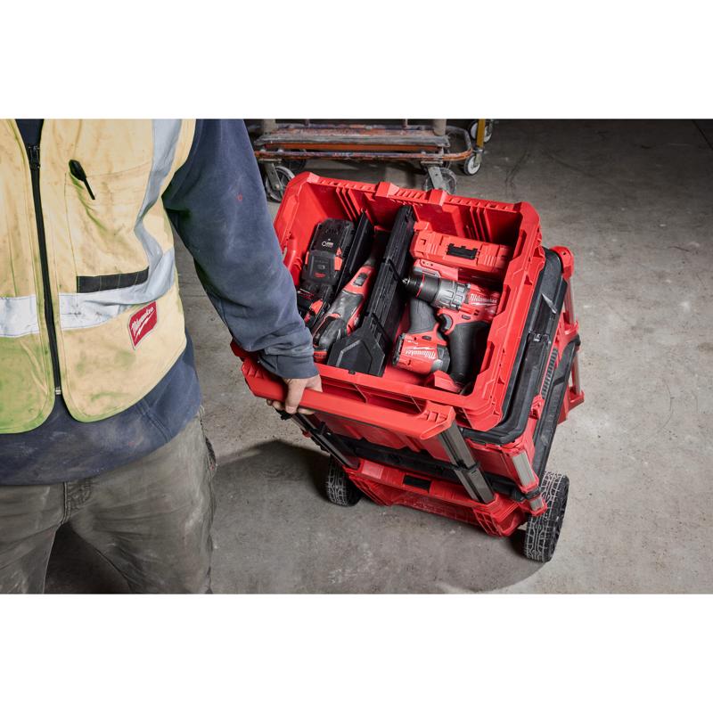 Milwaukee PACKOUT 6.63 in. H X 18.625 in. D Crate Modular System Black/Red