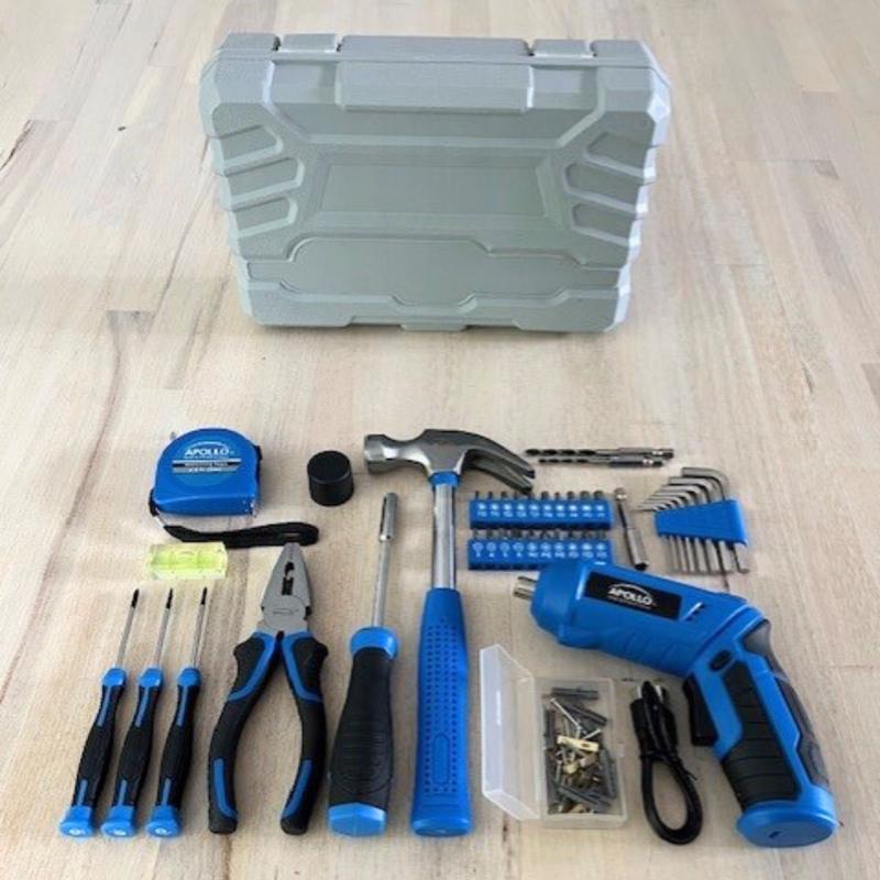 Apollo Tools Household Tool Kit 81 pc