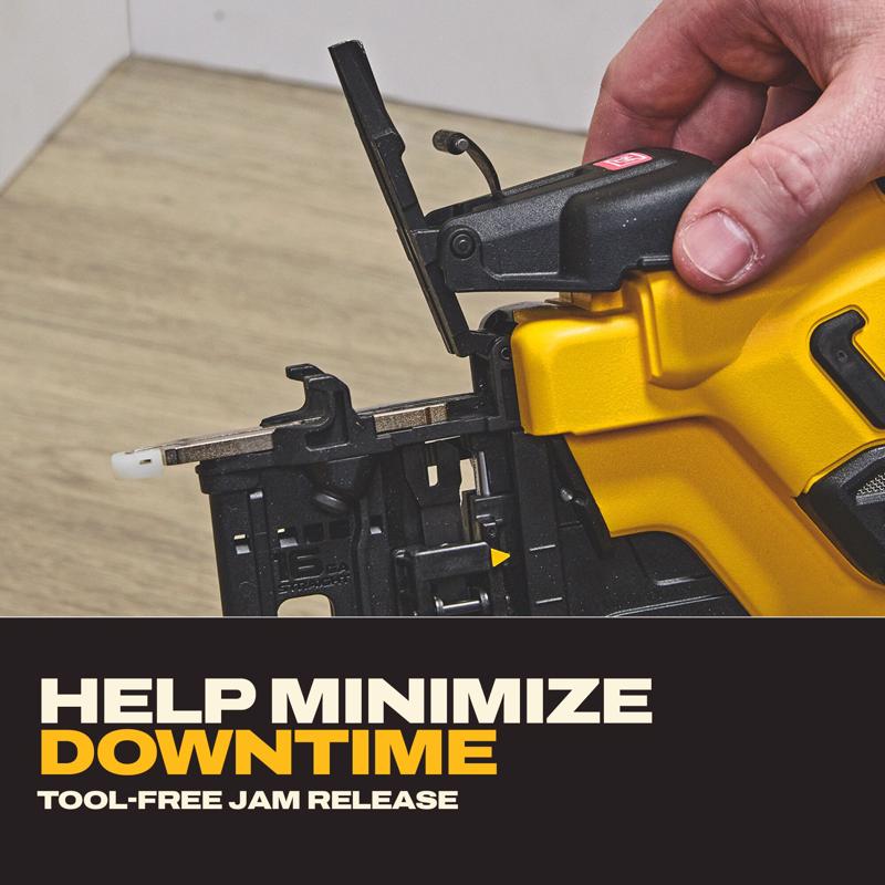 DEWALT 20V MAX XR 16 Ga. Cordless Straight Finish Nailer Tool Only