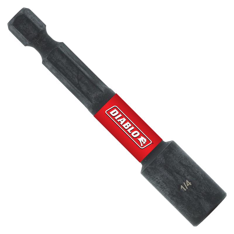 Diablo 1/4 in. X 2-9/16 in. L Steel Magnetic Nut Driver 1 pc