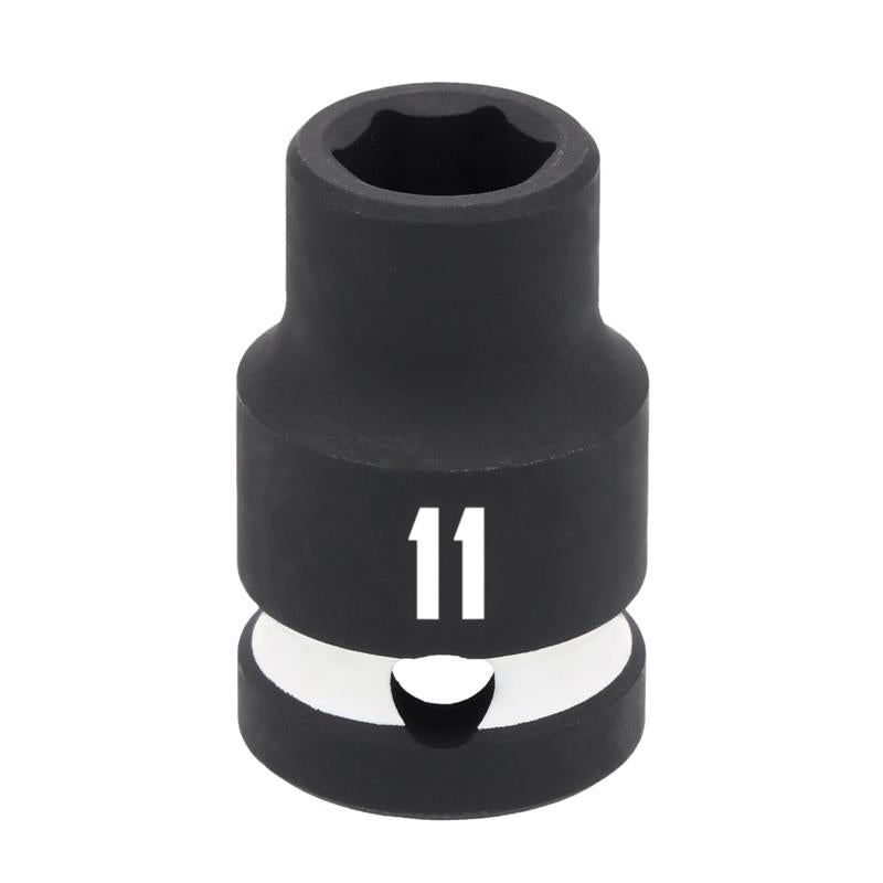 Craftsman 11 mm X 1/2 in. drive Metric Shallow Socket 1 pc