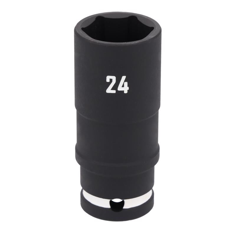 Craftsman 24 mm X 1/2 in. drive Metric Deep Impact Socket 1 pc