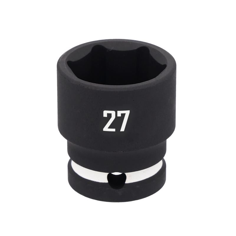 Craftsman 27 mm X 1/2 in. drive Metric Shallow Socket 1 pc