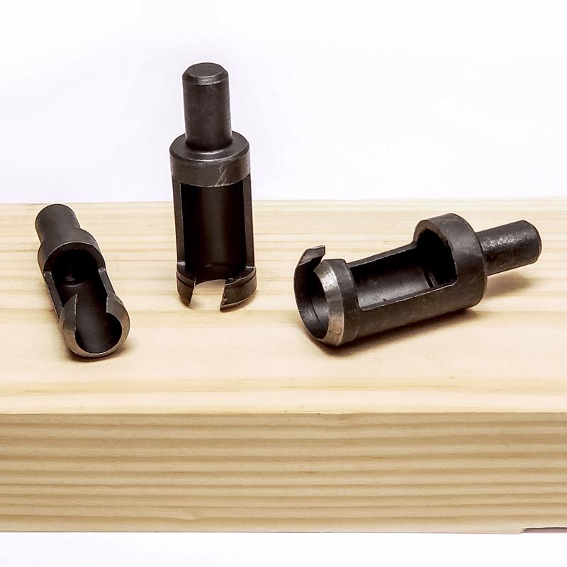 General Hardened Steel Plug Cutter 3 pc