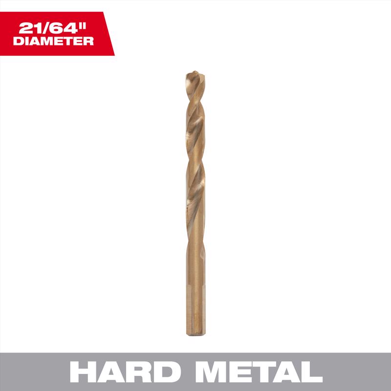 Milwaukee 21/64 in. X 4.49 in. L Cobalt Drill Bit 1 pk