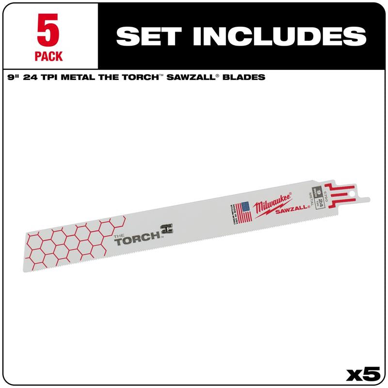 Milwaukee High Speed Steel Reciprocating Saw Blade