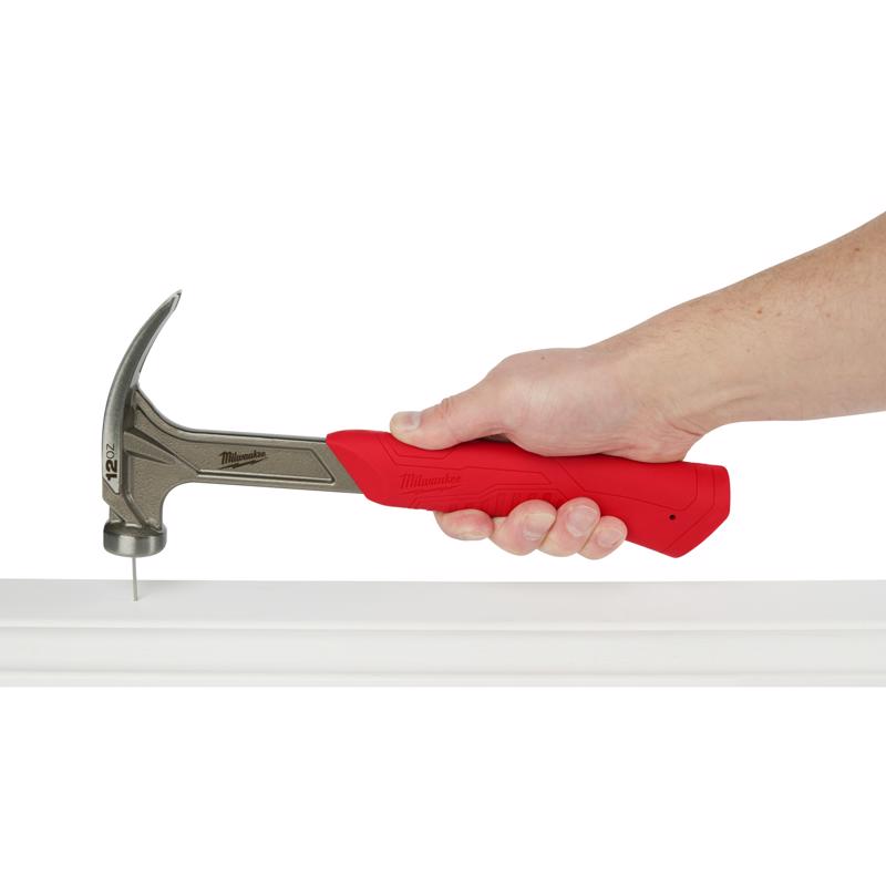 Milwaukee 12 oz Smooth Face Claw Hammer 10 in. Steel Handle