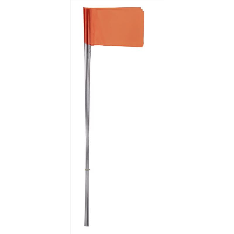 CH Hanson Co. 15 in. Fluorescent Orange Stake Flags PVC 1 pk