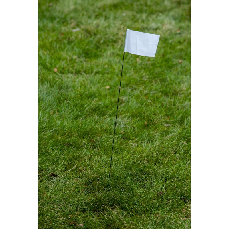CH Hanson Co. 15 in. White Stake Flags PVC 1 pk
