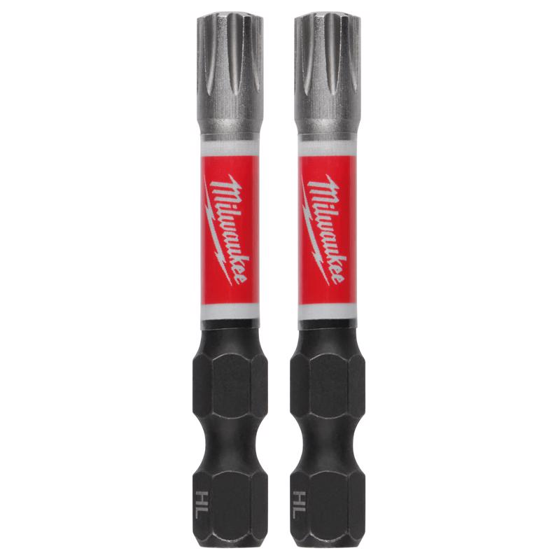 Milwaukee Hex 2 in. X 2 in. L Driver Bit Set Alloy Steel 2 pk