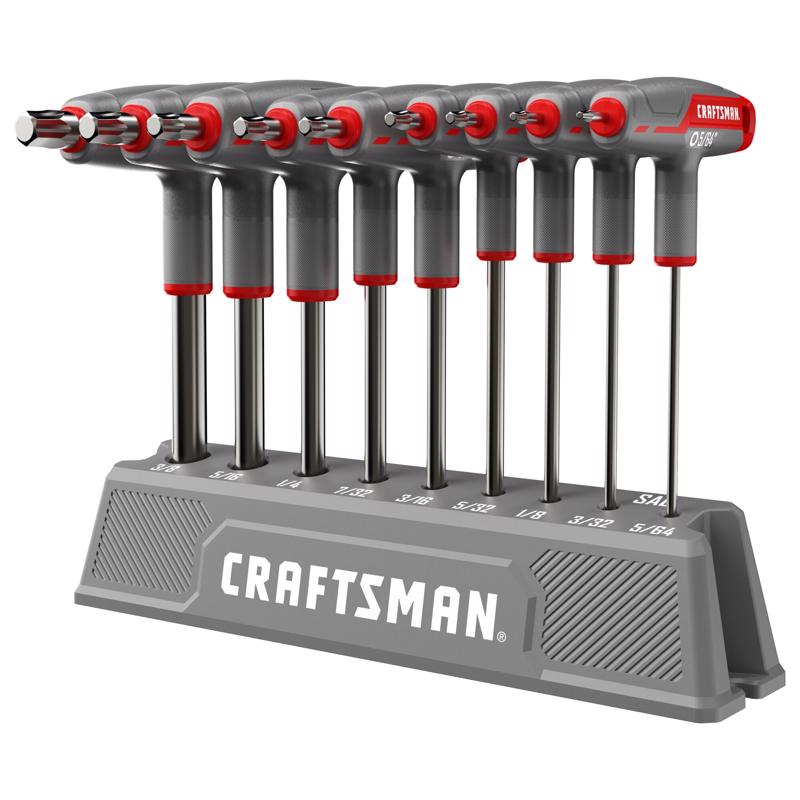 Craftsman Overdrive SAE T-Handle Hex Key Set 9 pc