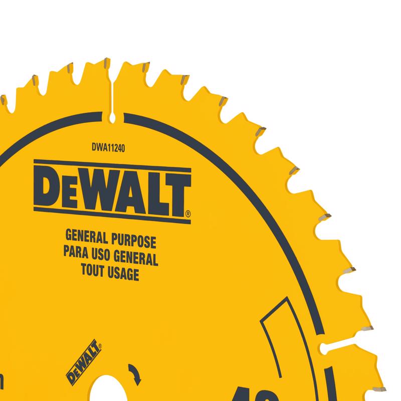 DeWalt 12 in. D Tungsten Carbide Tipped Circular Saw Blade Set 40 and 80 teeth 2 pc