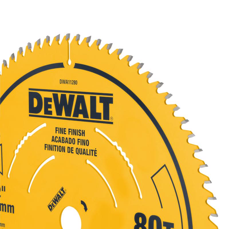 DeWalt 12 in. D Tungsten Carbide Tipped Circular Saw Blade Set 40 and 80 teeth 2 pc