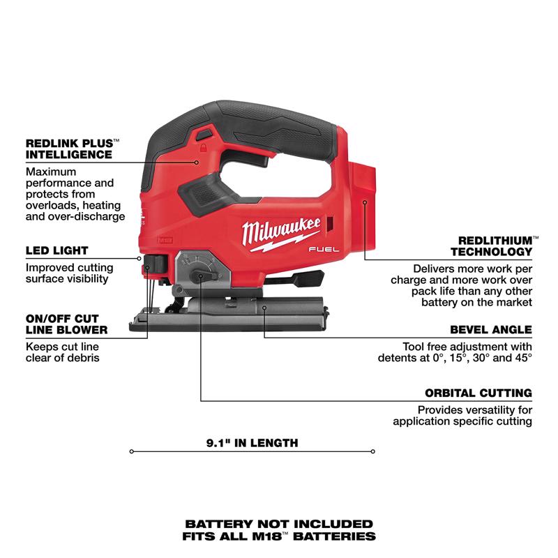 M18 5.0Ah Starter Kit w M18 FUEL D-Handle Jig Saw