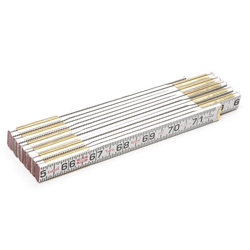 Lufkin 72 in. L X 5/8 in. W Wood 2-Way Folding Rule SAE
