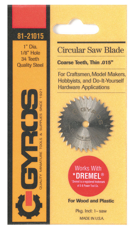 SAW BLADE COARSE 1" 34T