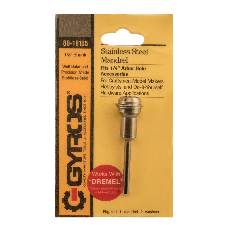 MANDREL 1/8SHANK 1/4SCRW