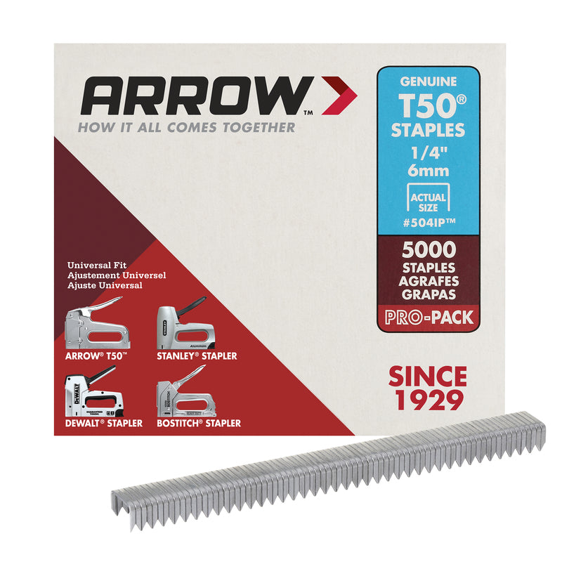 STAPLES T50 1/4" PK5000