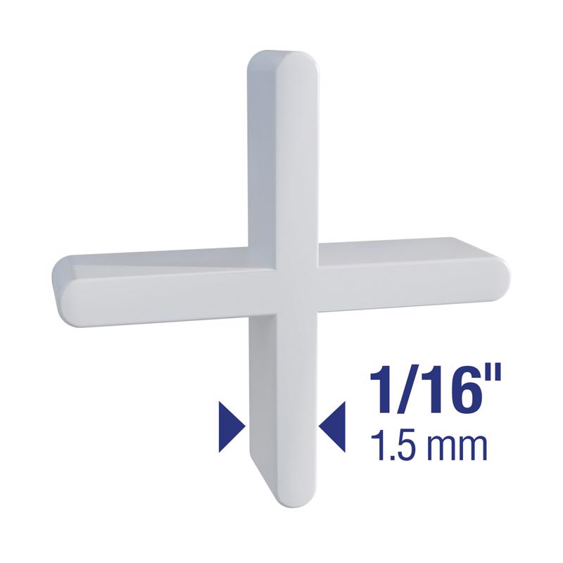 QEP 0.75 in. H X 0.75 in. W Plastic Tile Spacer 300 pk