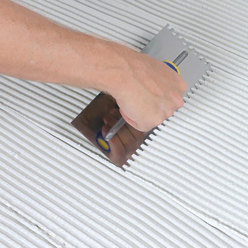 QEP 4.5 in. W X 11 in. L Stainless Steel Square Notch Trowel 1 pk