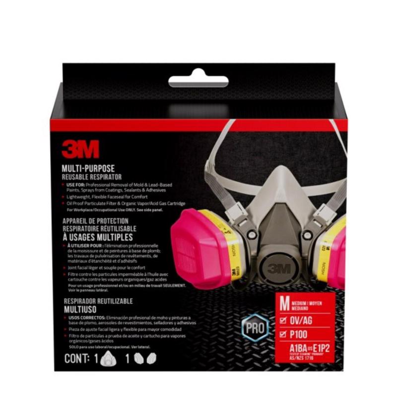 3M P95 Multi-Purpose Respirator Black M 1 pk