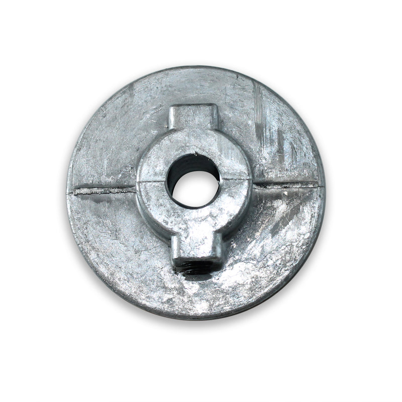 Chicago Die Cast 2 1/4 in. D Zinc Single V Grooved Pulley