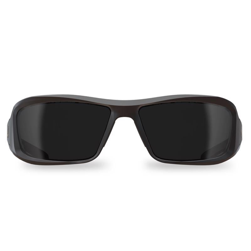 Edge Eyewear Brazeau Anti-Fog Wraparound Safety Glasses Smoke Lens Black Frame 1 pc