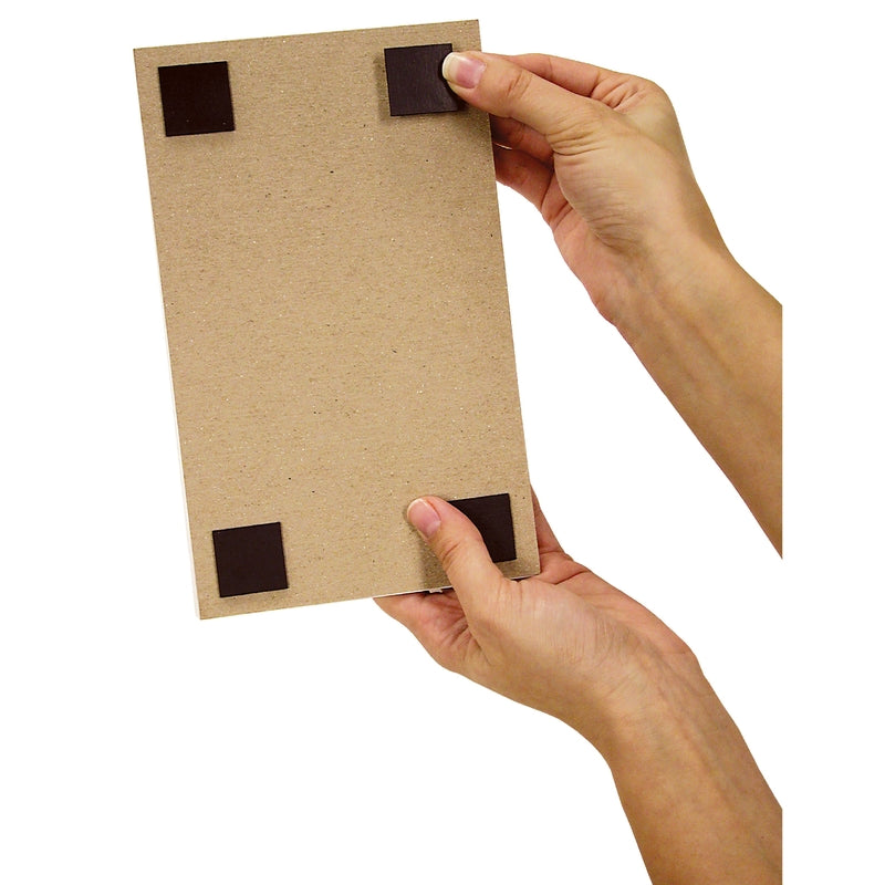 Magnet Source 1 in. L X 1 in. W Black Magnetic Square w/Adhesive 24 pc