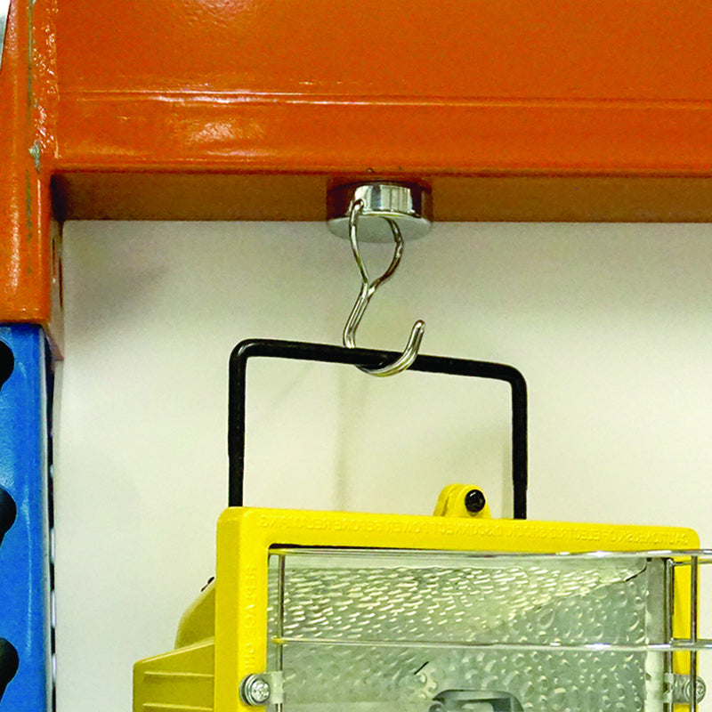 Magnet Source .5 in. L X 1.5 in. W Silver Magnetic Hook 65 lb. pull 1 pc