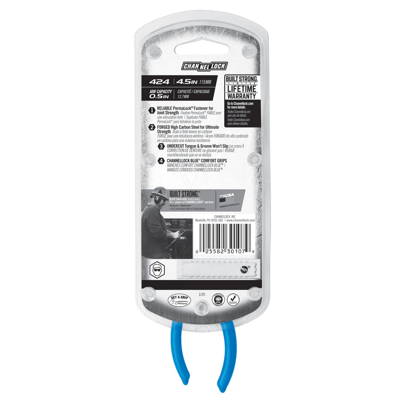 Channellock 4-1/2 in. Carbon Steel Tongue and Groove Pliers