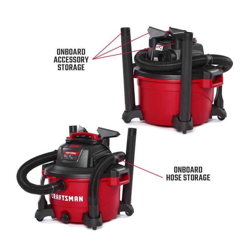 Craftsman 12 gal Corded Wet/Dry Vacuum 10.5 amps 120 V 6 HP