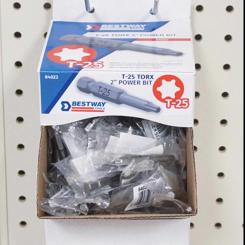 Best Way Tools Torx T25 in. X 2 in. L Power Bit Carbon Steel 50 pc