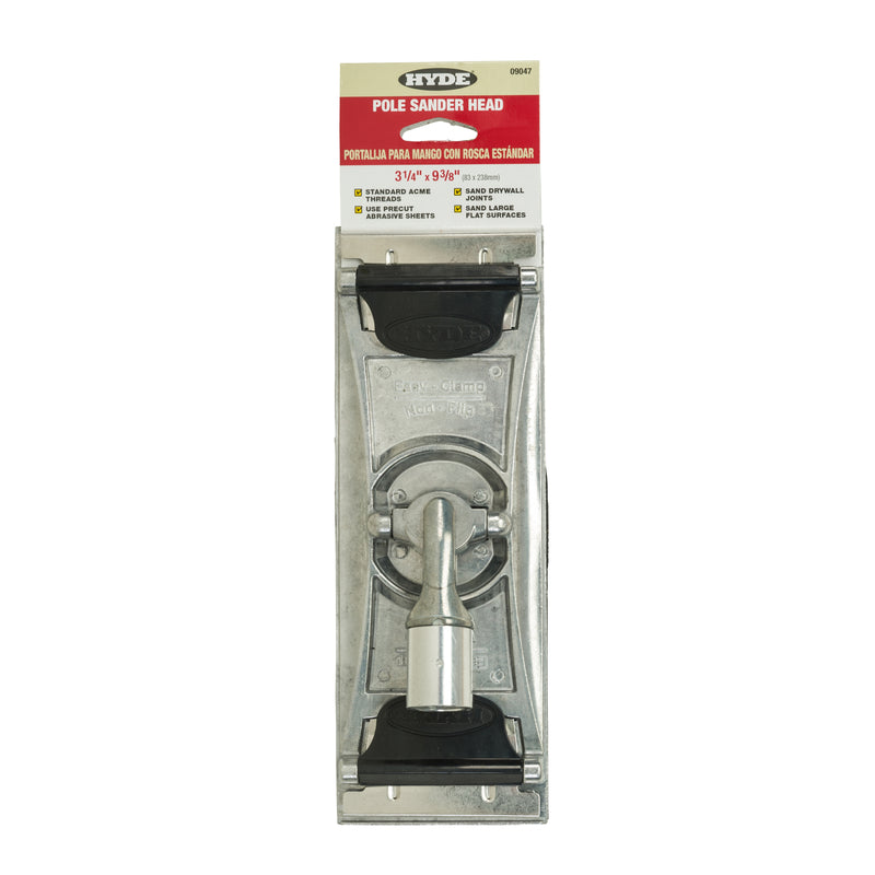Hyde Aluminum Pole Sander Head 3.13 in. H X 3.25 in. W X 11.5 in. L