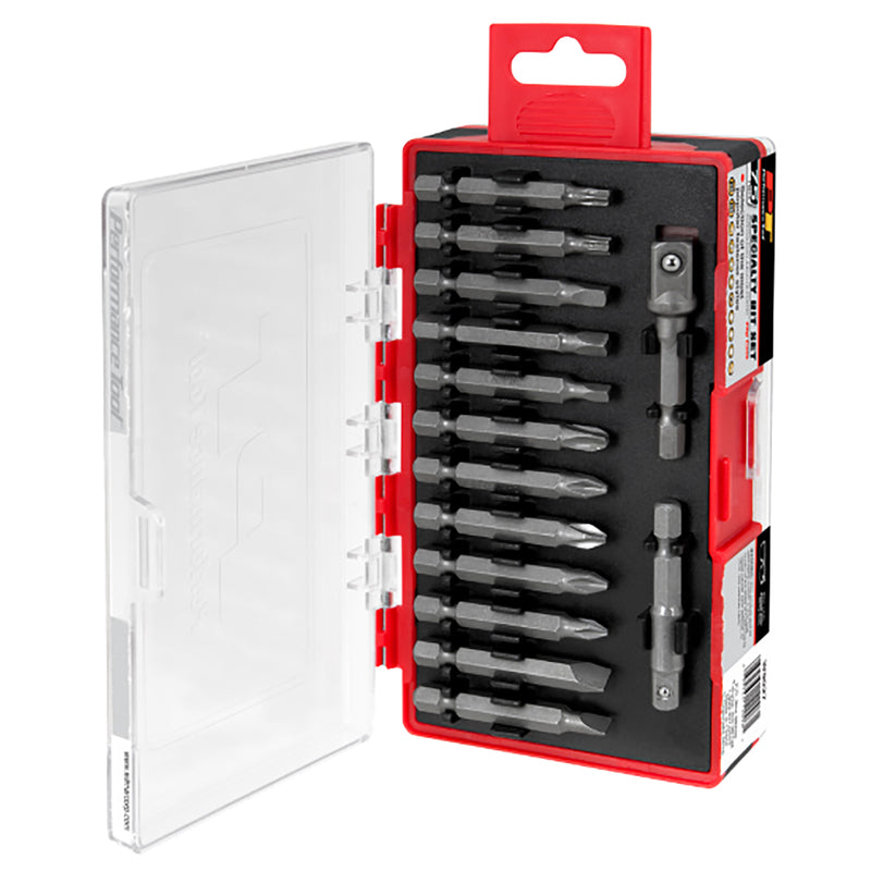 Performance Tool Assorted 1 in. L Driver Bit Set Multi-Material 75 pc
