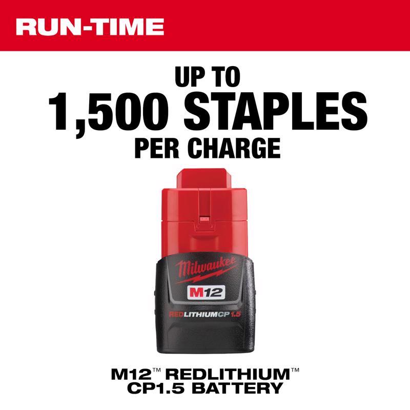 Milwaukee M12 3/8 in. D-Handle Crown Stapler