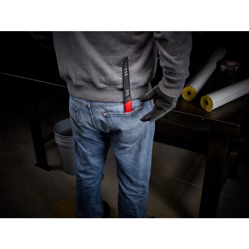 Milwaukee 12 in. Fixed Blade Smooth Insulation Knife Red 1 pk