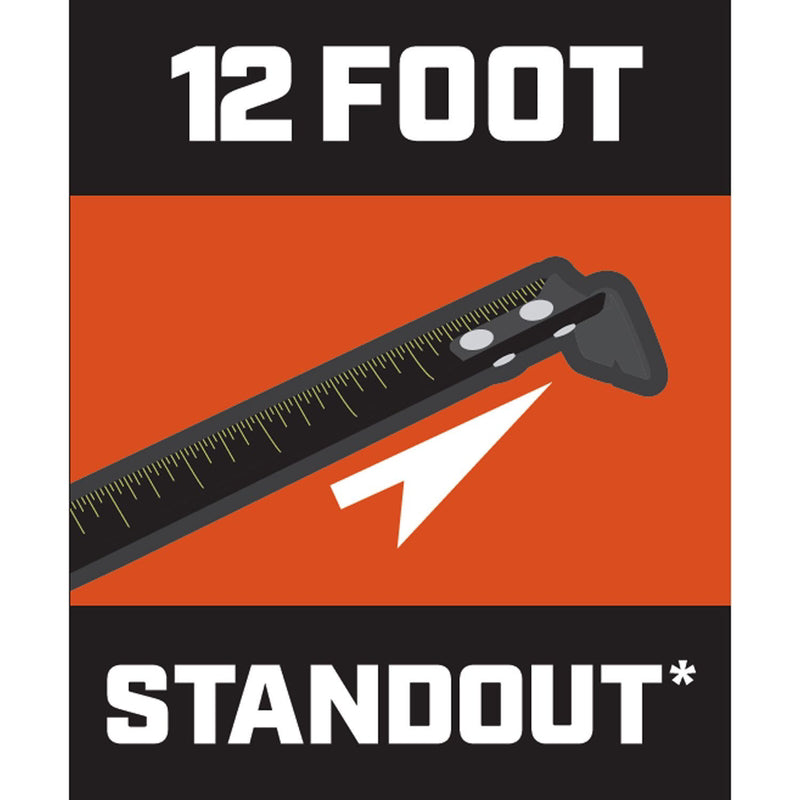 Crescent Lufkin 25 ft. L X 1-3/16 in. W Control Series Black Blade Tape Measure