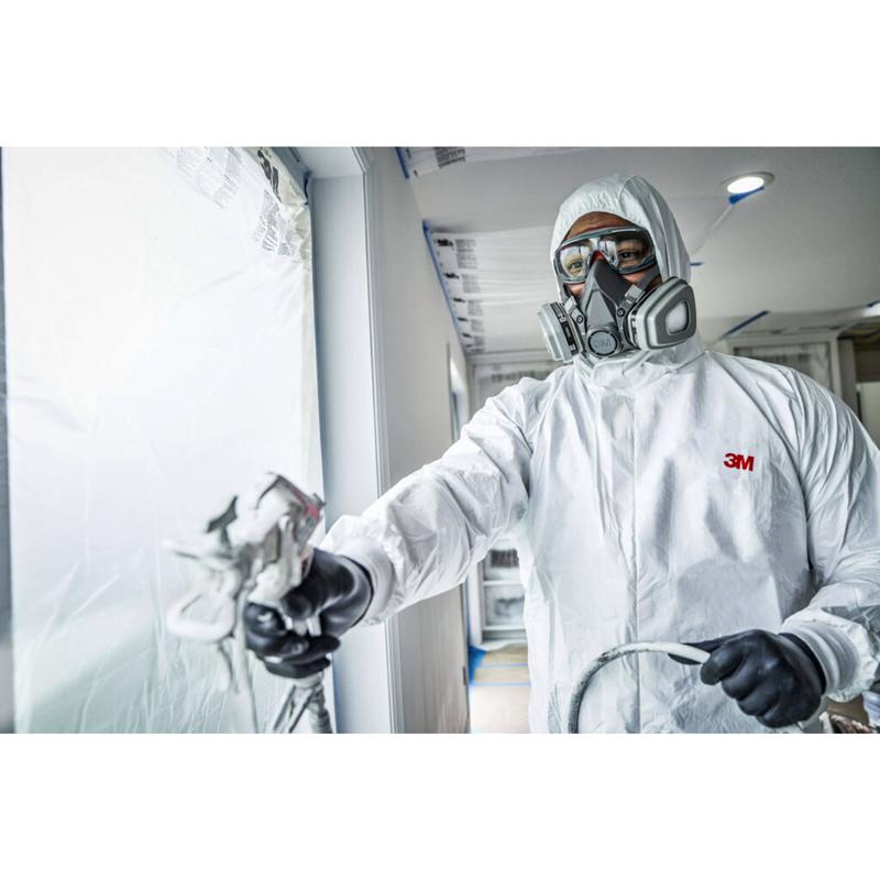 3M P95 Paint Project Half Face Respirator 6000-Series Valved Black L 1 pk