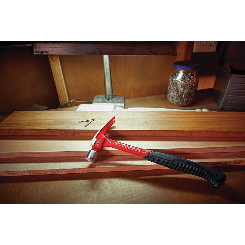 Craftsman 20 oz Smooth Face Claw Hammer 7.75 in. Steel Handle