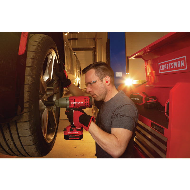 Craftsman V20 1/2 in. Cordless Brushed Impact Wrench Kit (Battery & Charger)