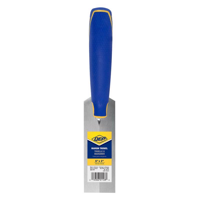 QEP 2 in. H X 2 in. W X 6 in. L Steel Margin Trowel 1 pk
