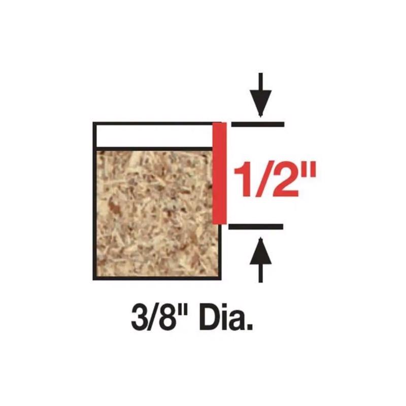 Diablo 3/8 in. D X 2-5/16 in. L Carbide Flush Trim Router Bit