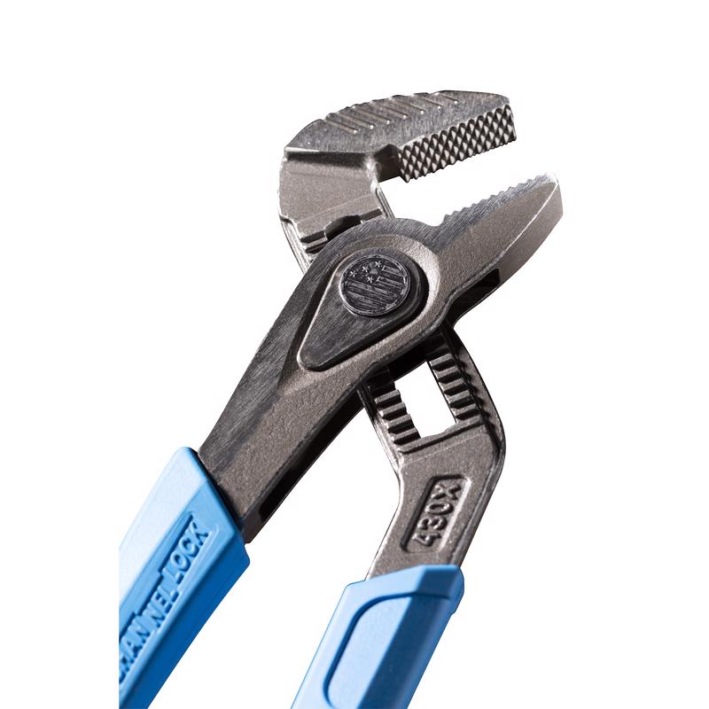 Channellock SpeedGrip 9.5 in. Carbon Steel Push Button Tongue and Groove Pliers
