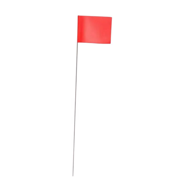 C.H. Hanson 21 in. Fluorescent Red Marking Flags Polyvinyl 100 pk