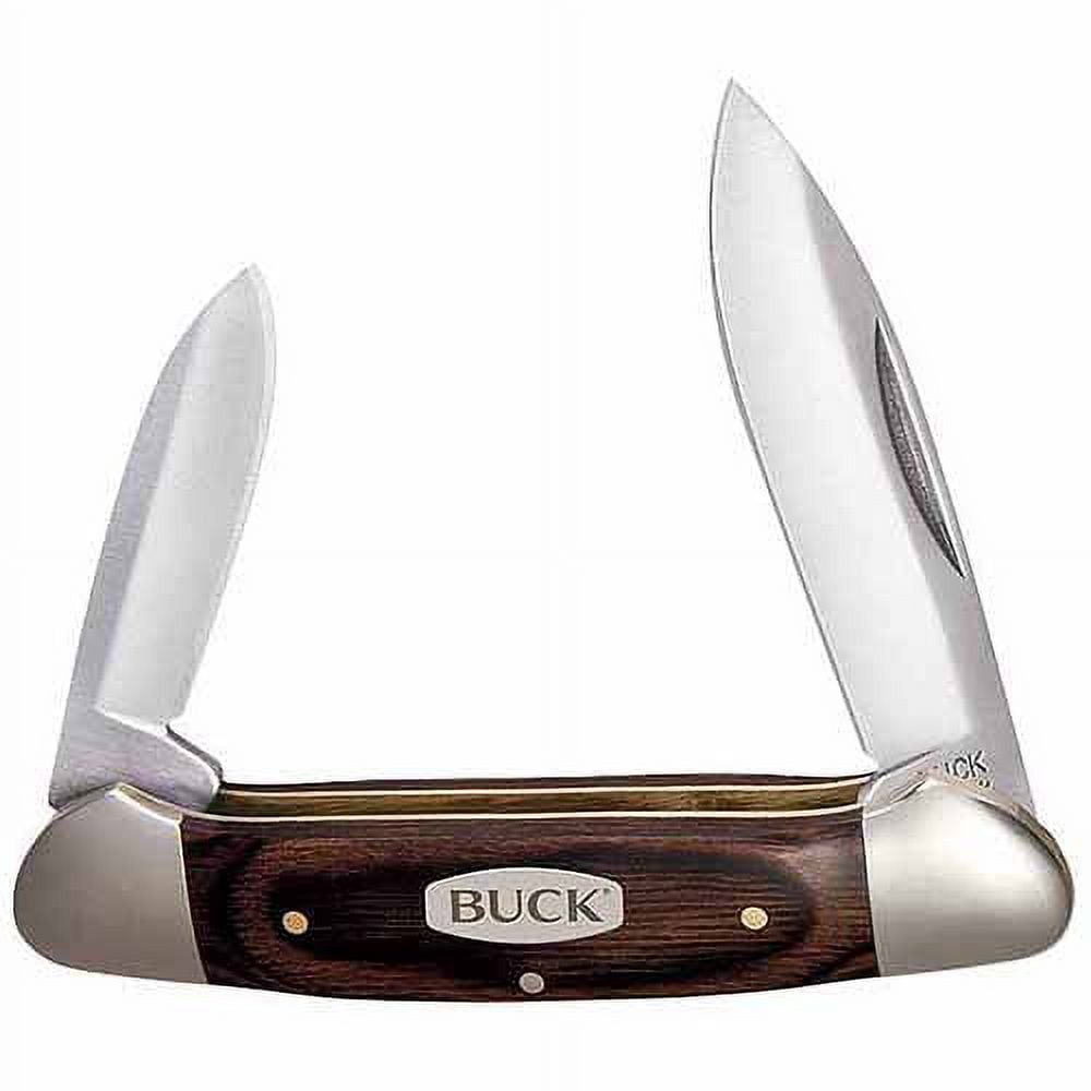 Buck Knives Brown 420J2 Stainless Steel 3.63 in. Canoe Pocket Knife